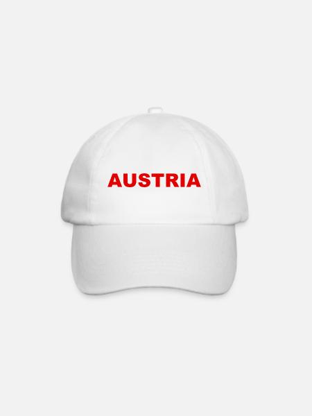 Austria - Österreich - Baseballkappe - Weiß/Weiß