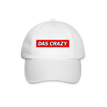 Das Crazy - Funny Memes - Baseballkappe - Weiß/Weiß - Vorne