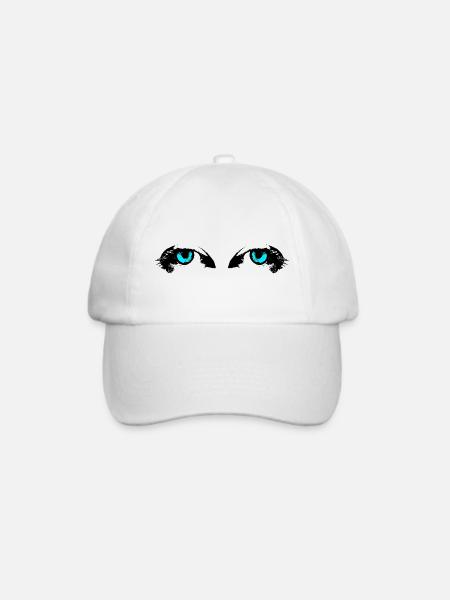 Eyes - Baseballkappe - Weiß/Weiß