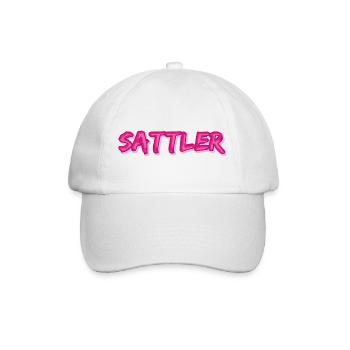 Geschenk für Sattler - Baseballkappe - Weiß/Weiß - Vorne