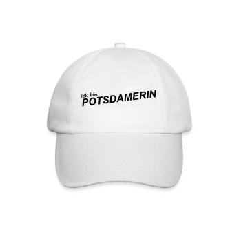 ICK BIN POTSDAMERIN - Baseballkappe - Weiß/Weiß - Vorne