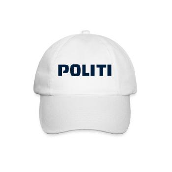Polizei - Baseballkappe - Weiß/Weiß - Vorne