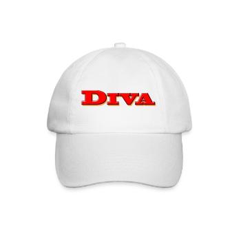 DIVA - Baseballkappe - Weiß/Weiß - Vorne