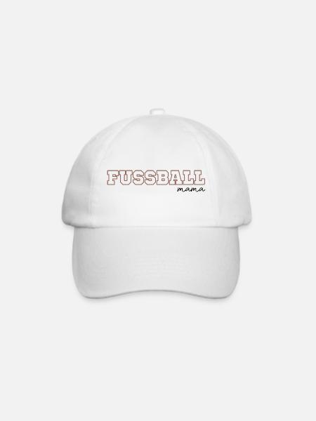 Fussball mama - Baseballkappe - Weiß/Weiß