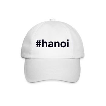 Hanoi Vietnam Hashtag - Baseballkappe - Weiß/Weiß - Vorne