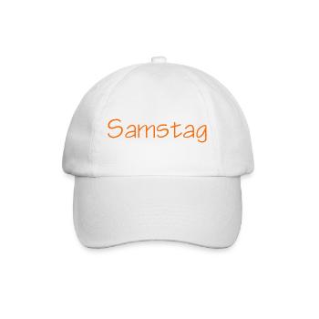 Samstag - Baseballkappe - Weiß/Weiß - Vorne