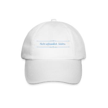 Nicht unfreundlich Selektiv Typo-Print - Baseballkappe - Weiß/Weiß - Vorne