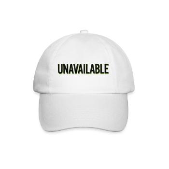 Unavailable Gen Z Streetwear - Baseballkappe - Weiß/Weiß - Vorne