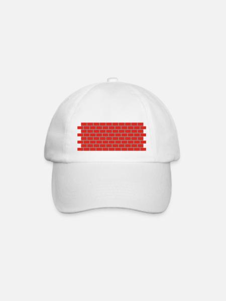 Maurer Mauer - Baseballkappe - Weiß/Weiß