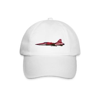 Kampfjet - Baseballkappe - Weiß/Weiß - Vorne