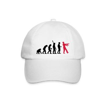 Zombie Evolution (zweifarbig) - Baseballkappe - Weiß/Weiß - Vorne