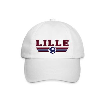 Lille Fußball - Baseballkappe - Weiß/Weiß - Vorne