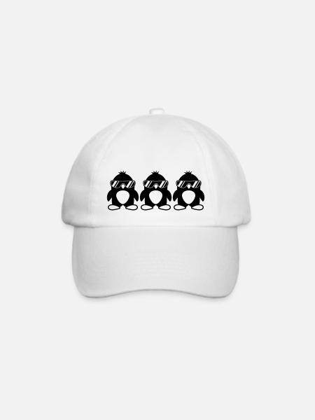 Penguin Team - Baseballkappe - Weiß/Weiß