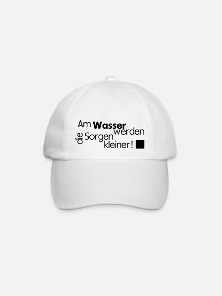wasser - Baseballkappe - Weiß/Weiß