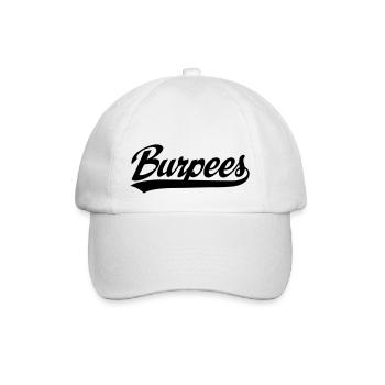 Burpees - Baseballkappe - Weiß/Weiß - Vorne