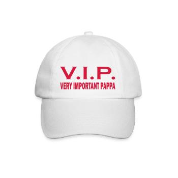 Very important pappa - Baseballkappe - Weiß/Weiß - Vorne