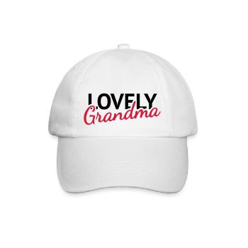 Lovely Grandma - Baseballkappe - Weiß/Weiß - Vorne