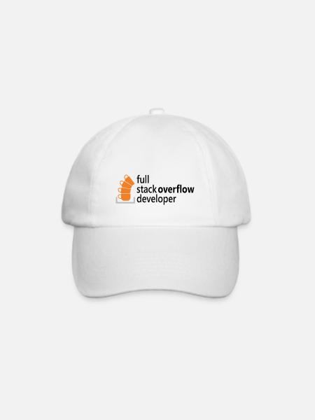 Full stack developer - Baseballkappe - Weiß/Weiß