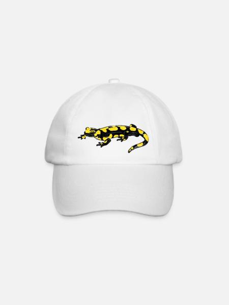 Feuersalamander / Fire Salamander I - Baseballkappe - Weiß/Weiß