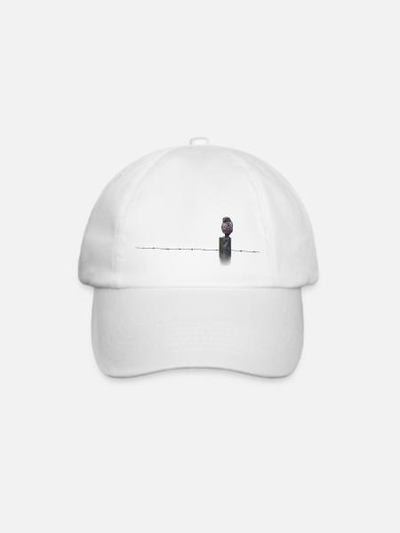 little owl - Must-have für Steinkauzfans - Baseballkappe - Weiß/Weiß