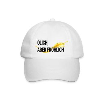 ÖLICH ABER FRÖHLICH - Baseballkappe - Weiß/Weiß - Vorne