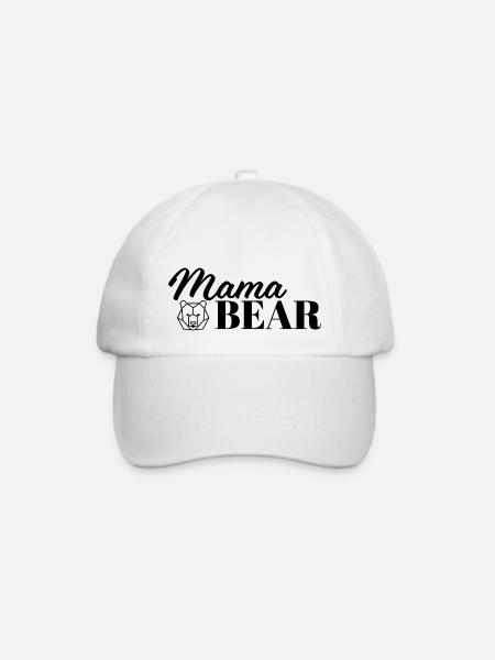 Mama Bär - Baseballkappe - Weiß/Weiß
