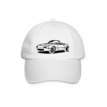 CLASSIC MIATA MK1 MX5 EUNOS - Baseballkappe - Weiß/Weiß - Vorne