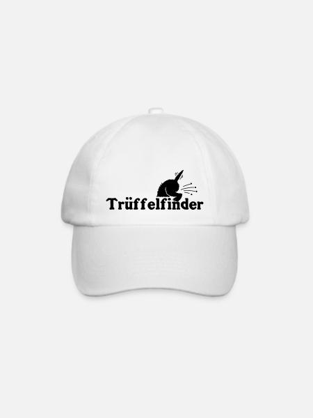 Trüffel6 1 - Baseballkappe - Weiß/Weiß
