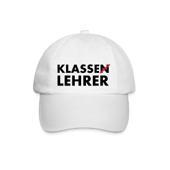 Klasse Lehrer Klassenlehrer - Baseballkappe - Weiß/Weiß - Vorne