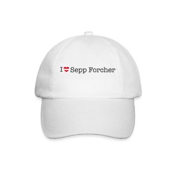 I love Sepp Forcher - Baseballkappe - Weiß/Weiß - Vorne