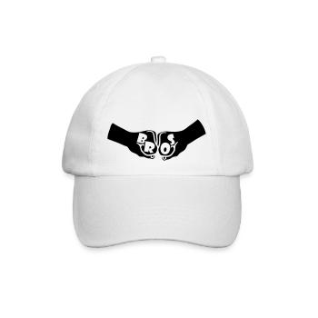 Fäuste Bros Team - Baseballkappe - Weiß/Weiß - Vorne