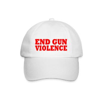 End gun violence - Baseballkappe - Weiß/Weiß - Vorne