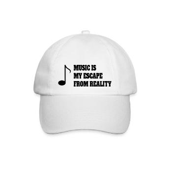Musik Spruch Musizieren Music Musiker Musiklehrer - Baseballkappe - Weiß/Weiß - Vorne