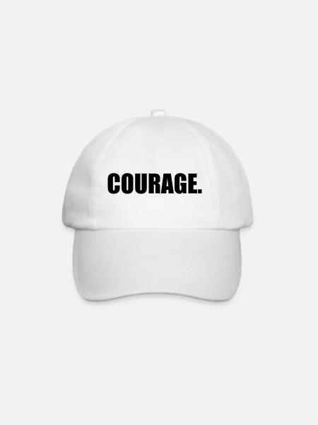 Courage - Baseballkappe - Weiß/Weiß