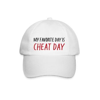 Cheat Day - Baseballkappe - Weiß/Weiß - Vorne