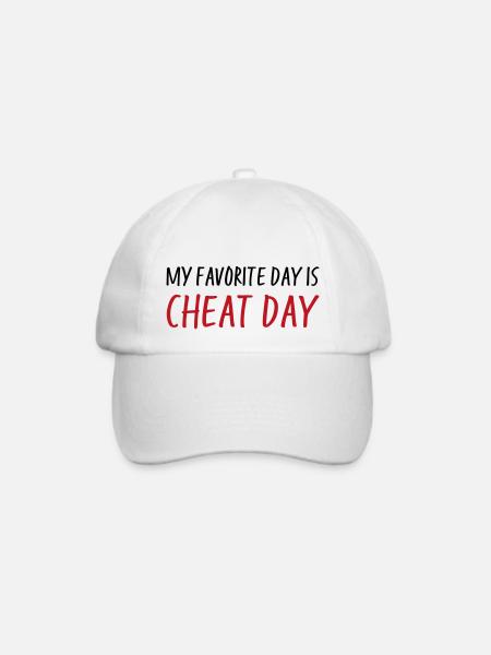 Cheat Day - Baseballkappe - Weiß/Weiß