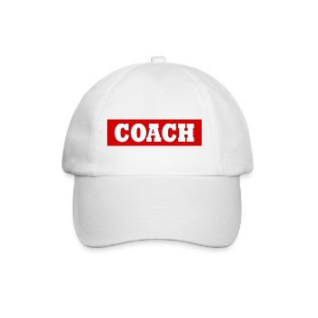 Coach - Baseballkappe - Weiß/Weiß - Vorne