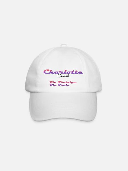 Charlotte - Baseballkappe - Weiß/Weiß