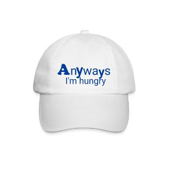 Immer Hungrig - Baseballkappe - Weiß/Weiß - Vorne
