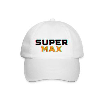 Super Max Fan Shirt - Baseballkappe - Weiß/Weiß - Vorne