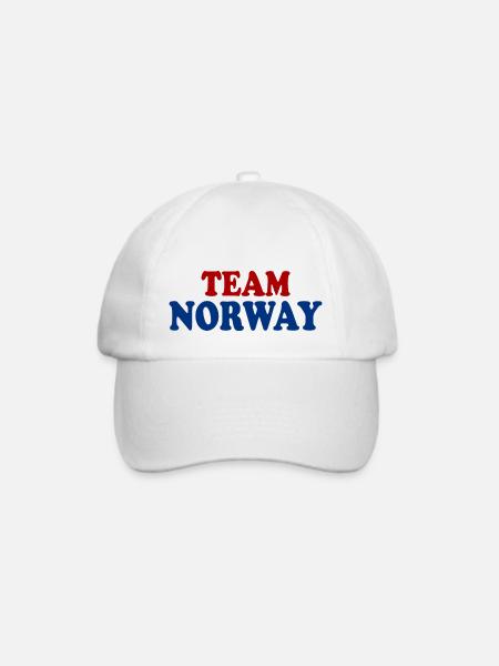 Team norway - Baseballkappe - Weiß/Weiß