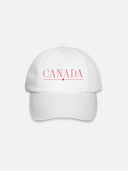 Ich liebe Kanada - Baseballkappe - Weiß/Weiß