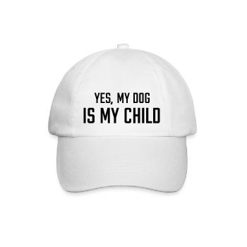 Hund Dog - Baseballkappe - Weiß/Weiß - Vorne