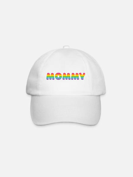 LGBTQ+ Mama - Baseballkappe - Weiß/Weiß