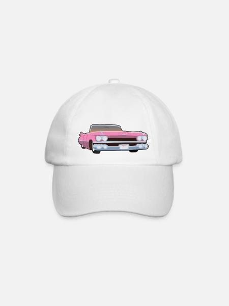 Cadilac Hot Pink - Baseballkappe - Weiß/Weiß