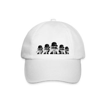 Weiße Kaninchen - Baseballkappe - Weiß/Weiß - Vorne