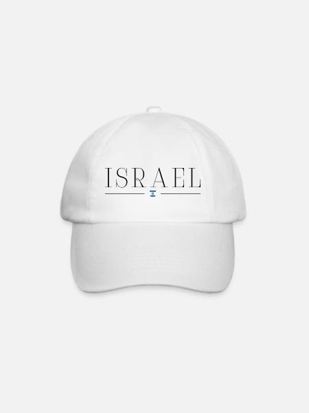 Ich liebe Israel - Baseballkappe - Weiß/Weiß