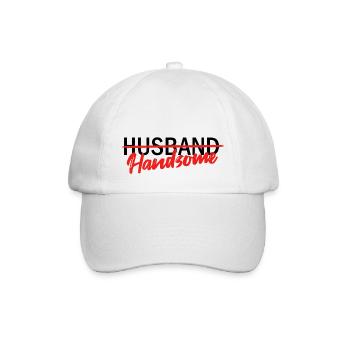 Handsome Husband - Baseballkappe - Weiß/Weiß - Vorne