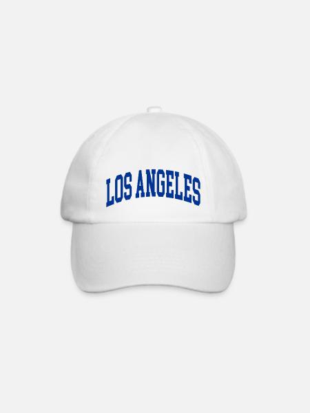 Los angeles blue - Baseballkappe - Weiß/Weiß