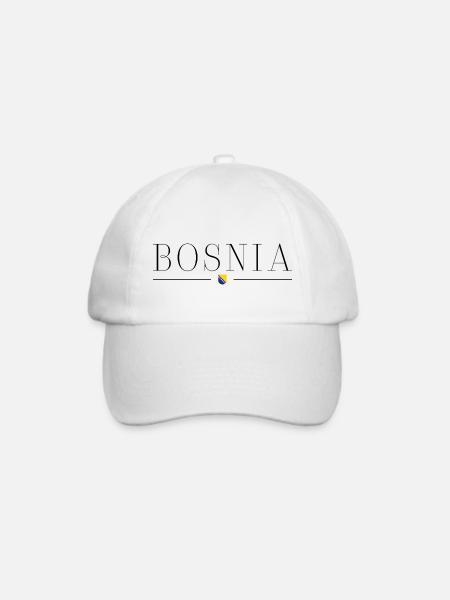 Bosnien: Vielfalt vereint auf einem Shirt - Baseballkappe - Weiß/Weiß